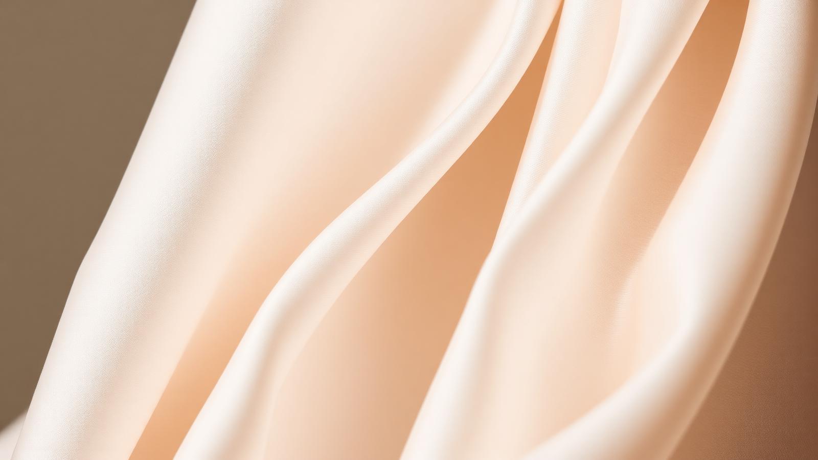Ivory silk fabric detail representing the Dzenelahasicmua soft neutral aesthetic